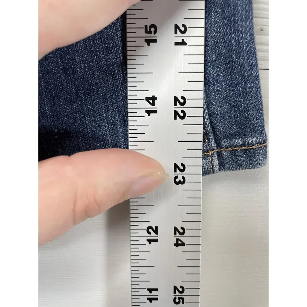 Old Navy‎ Jeans Womens 6 Blue The Flirt Mid Rise Stretch Denim Zip Fly Regular